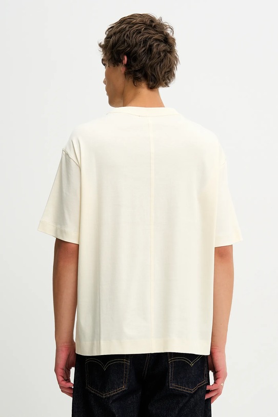 Odzież Calvin Klein t-shirt bawełniany LV04LE200G beżowy