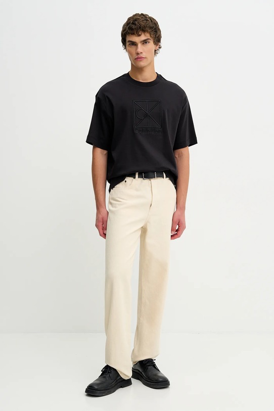 Calvin Klein t-shirt bawełniany LV04LE200G czarny SS26