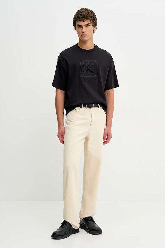 Calvin Klein t-shirt bawełniany LV04LE200G czarny SS26