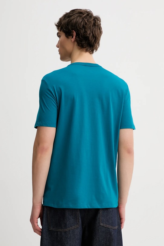 Odzież Calvin Klein t-shirt bawełniany LV04RE819G turkusowy