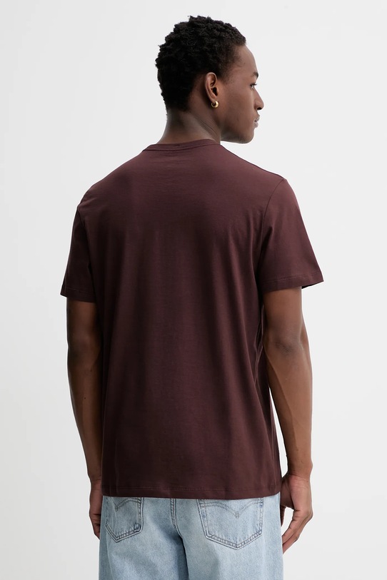 Odzież Calvin Klein t-shirt bawełniany LV04RE821G brązowy