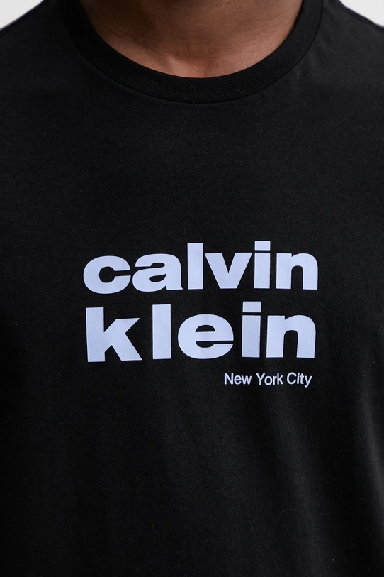 Calvin Klein t-shirt bawełniany LV04RE821G czarny
