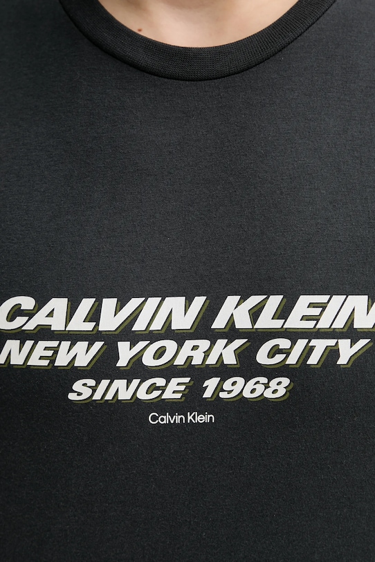 Calvin Klein t-shirt bawełniany LV04RE834G czarny