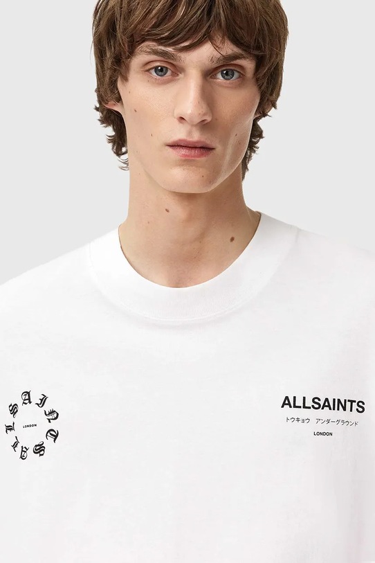 AllSaints t-shirt bawełniany biały M042PD