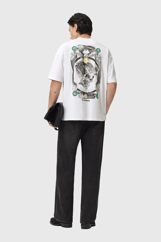 AllSaints t-shirt bawełniany biały M028PD