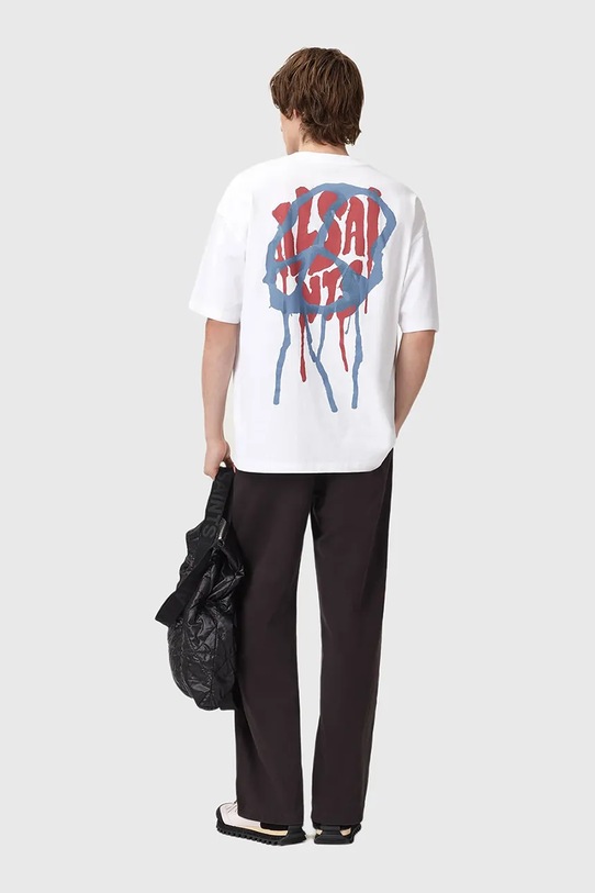 AllSaints t-shirt bawełniany M035PD biały