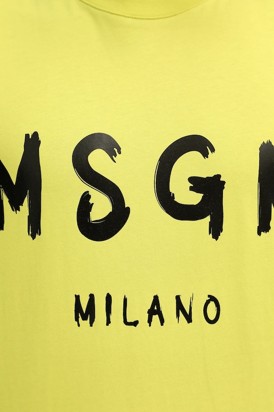 MSGM t-shirt bawełniany 4040MM510.267002 zielony