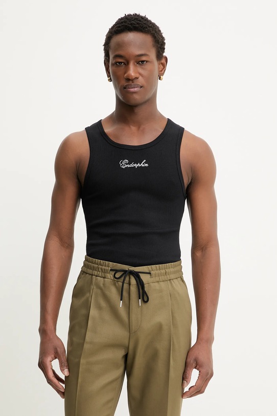 MSGM t-shirt z elastanem czarny 4040MM87N.267120