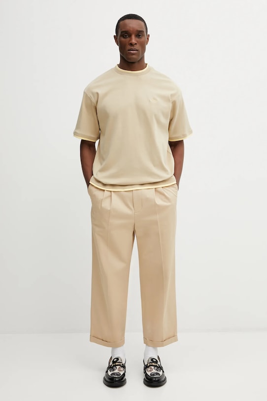 Drôle de Monsieur t-shirt bawełniany D Miroir beżowy J.TS288.CO002.BG