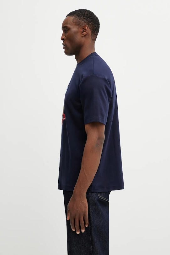 Drôle de Monsieur t-shirt bawełniany Cocktail J.TS291.CO002.NY granatowy SS26