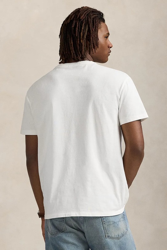 Polo Ralph Lauren t-shirt bawełniany 710977904 beżowy SS26