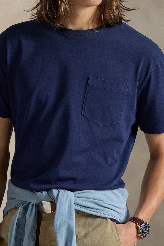 Polo Ralph Lauren t-shirt bawełniany granatowy 710977904