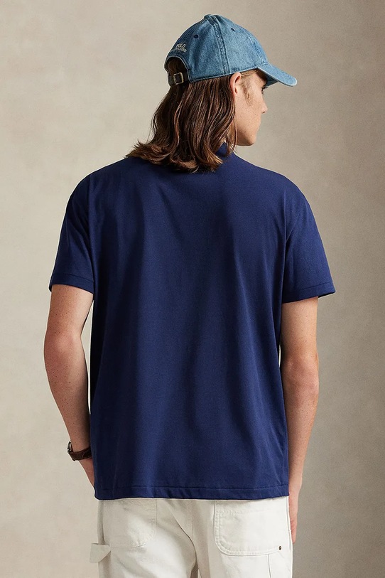 Polo Ralph Lauren t-shirt bawełniany 710981136 granatowy SS26