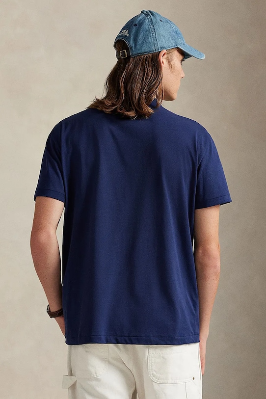 Polo Ralph Lauren t-shirt bawełniany 710981136 granatowy SS26