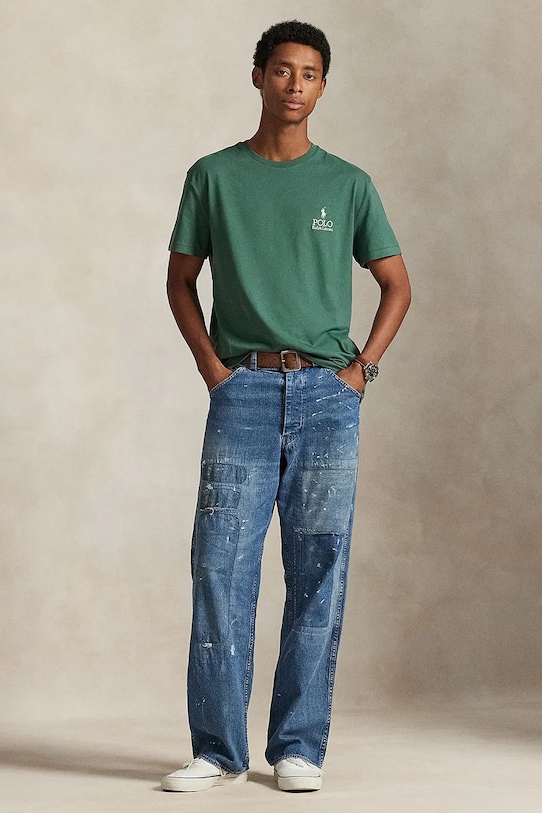 Îmbrăcăminte Polo Ralph Lauren tricou din bumbac 710981136 verde