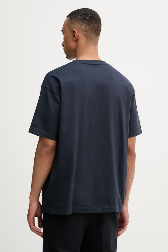 Odzież Drôle de Monsieur D Hibiscus Broddée t-shirt męski bawełniany K.TS316.CO248.NY granatowy