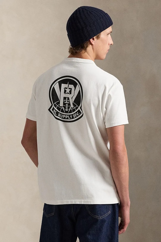 Polo Ralph Lauren t-shirt bawełniany 710P04868 biały SS26