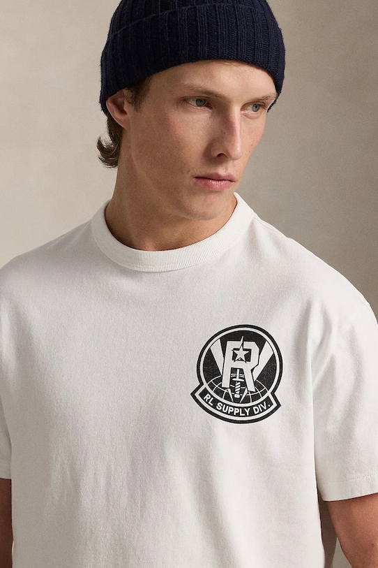 Polo Ralph Lauren t-shirt bawełniany biały 710P04868