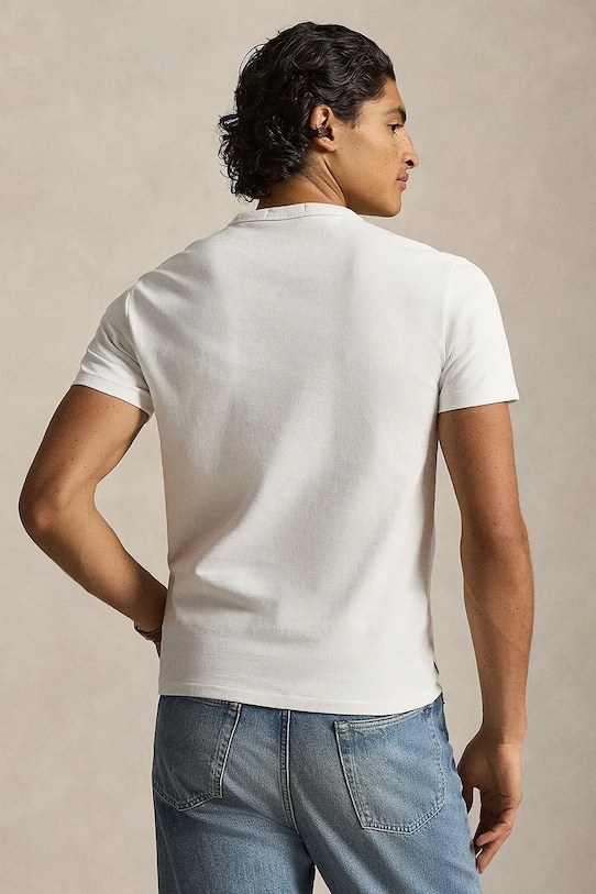 Polo Ralph Lauren t-shirt bawełniany 710P07349 beżowy SS26