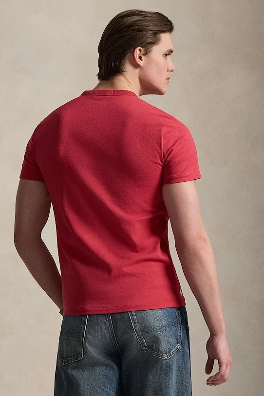 Polo Ralph Lauren t-shirt bawełniany 710P07349 różowy SS26