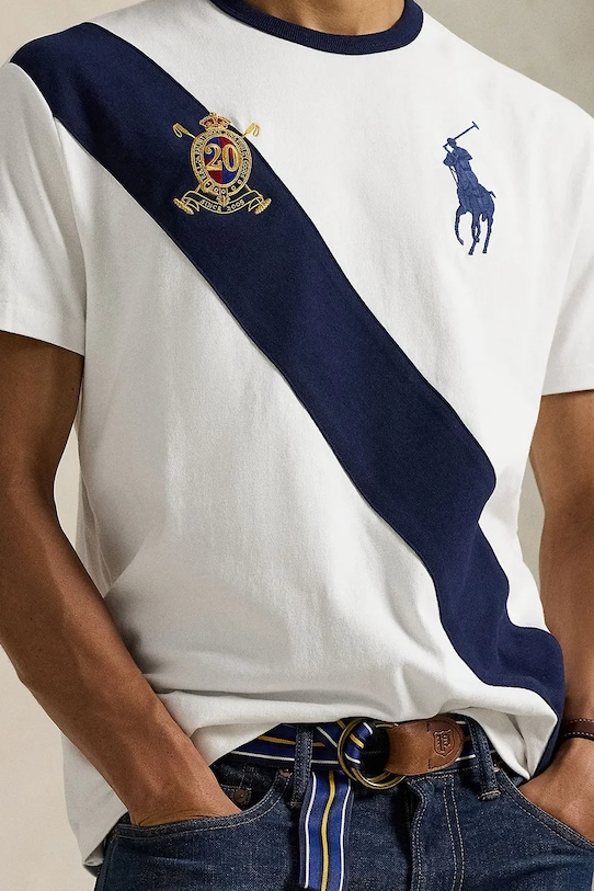 Polo Ralph Lauren t-shirt bawełniany biały 710981767