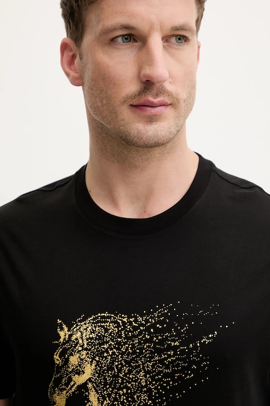 Armani Exchange t-shirt bawełniany czarny XM001991.AF10364