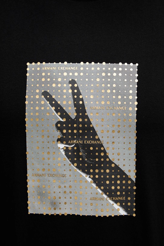 Хлопковая футболка Armani Exchange XM002229.AF12308 чёрный