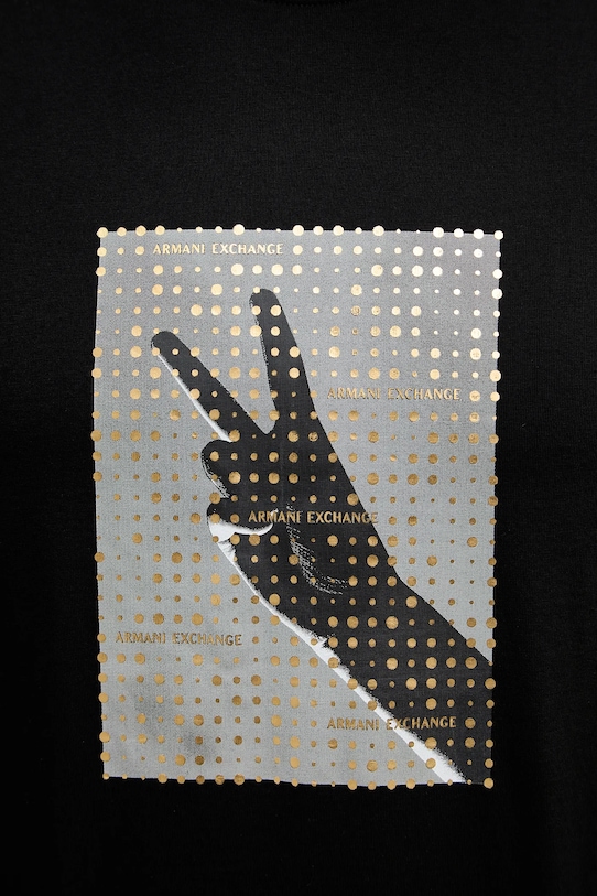 Хлопковая футболка Armani Exchange XM002229.AF12308 чёрный