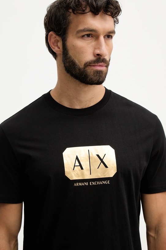 Armani Exchange t-shirt bawełniany czarny XM002826.AF12308