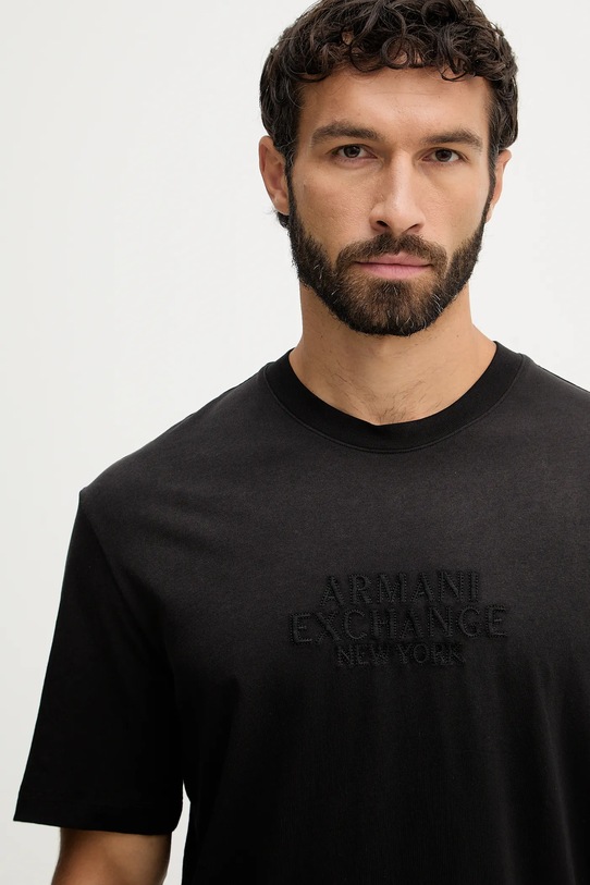 Armani Exchange t-shirt bawełniany czarny XM001786.AF13357