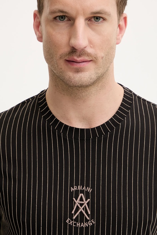 Armani Exchange t-shirt bawełniany czarny XM001791.AF10356