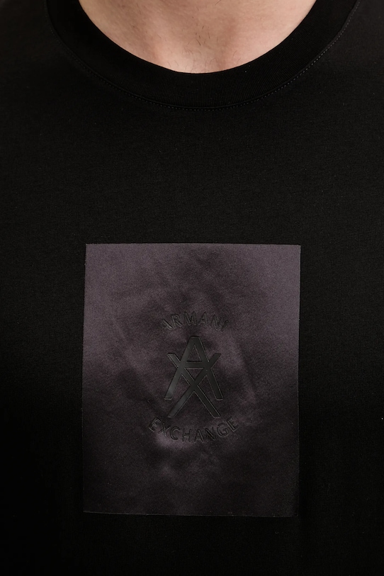 Armani Exchange t-shirt bawełniany XM002213.AF10356 czarny