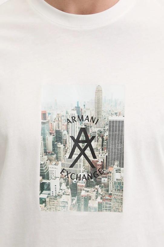 Armani Exchange t-shirt bawełniany XM002214.AF10356 beżowy