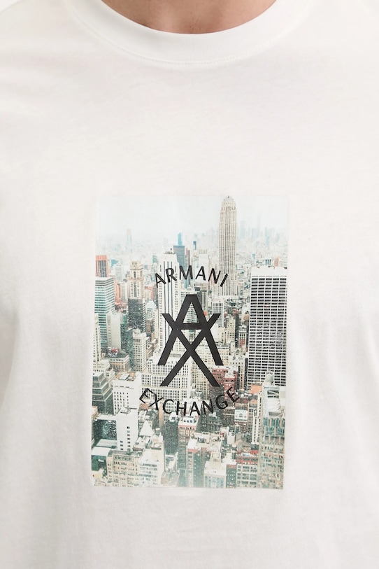 Armani Exchange t-shirt bawełniany XM002214.AF10356 beżowy