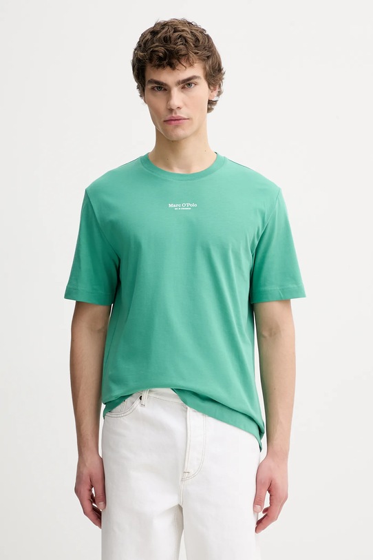 Marc O'Polo t-shirt bawełniany bawełna zielony 620201251382