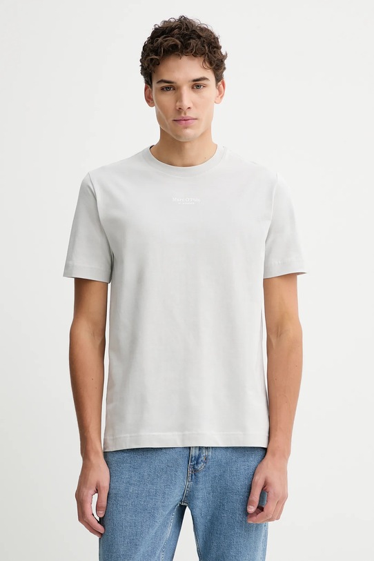 Marc O'Polo t-shirt bawełniany bawełna szary 620201251382