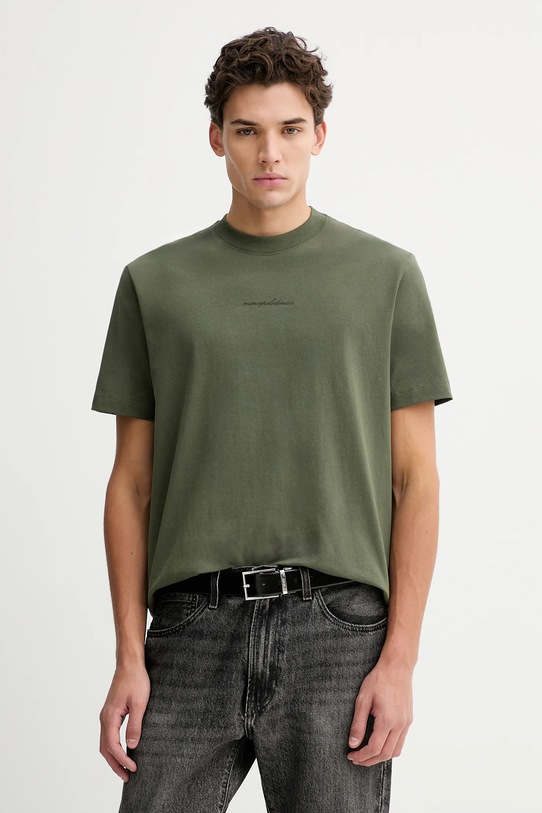 Бавовняна футболка Marc O'Polo бавовна зелений 5000007709
