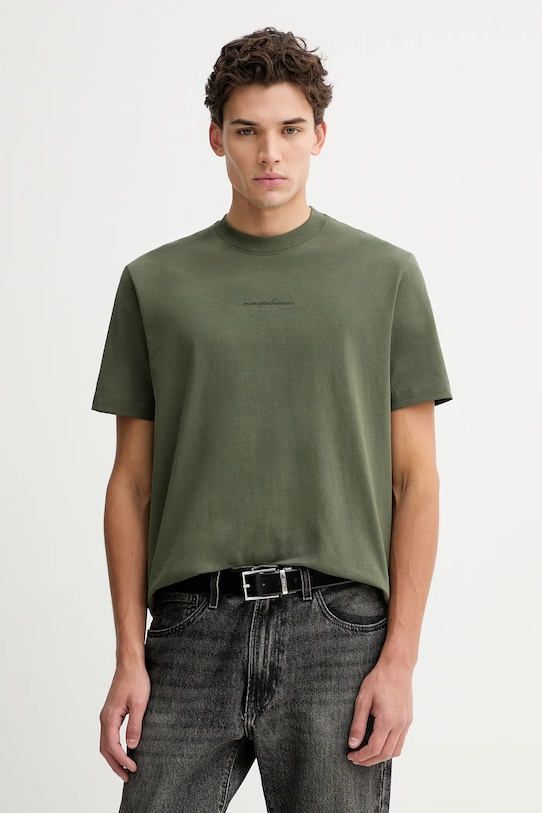 Marc O'Polo t-shirt bawełniany bawełna zielony 5000007709