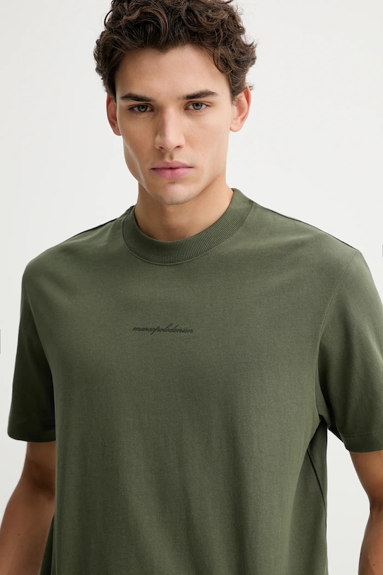 Marc O'Polo t-shirt bawełniany zielony 5000007709