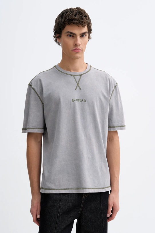 Odzież The Ragged Priest t-shirt bawełniany RPAW252010JS szary