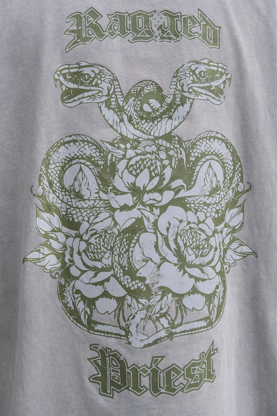 The Ragged Priest t-shirt bawełniany RPAW252010JS szary