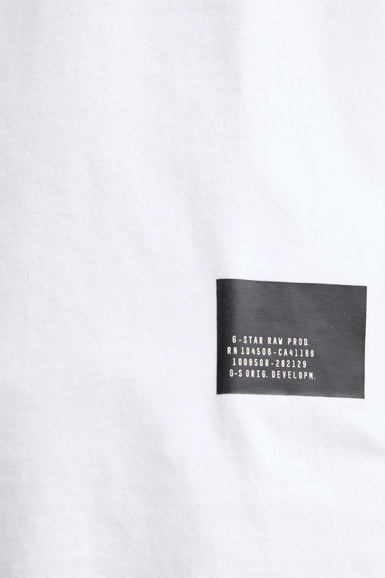 G-Star t-shirt bawełniany D26855.C336 biały
