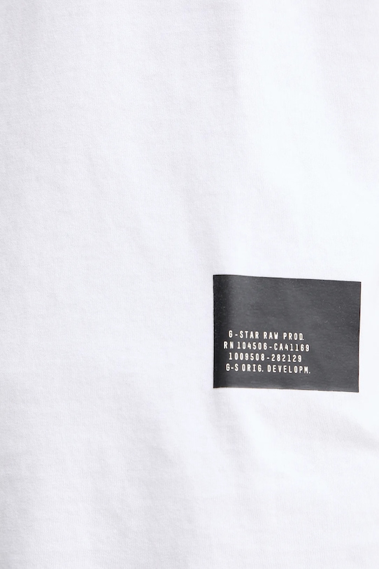 G-Star t-shirt bawełniany D26855.C336 biały