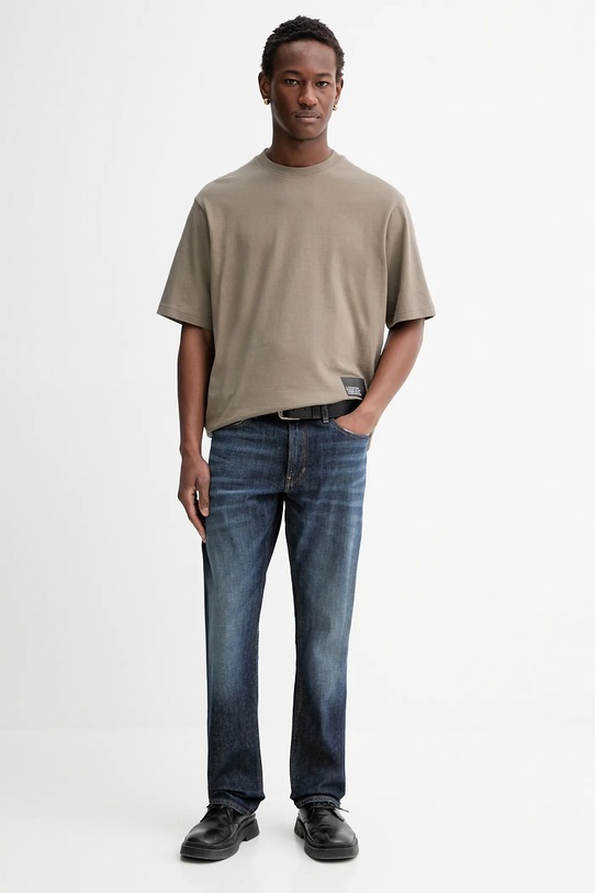 G-Star t-shirt bawełniany D26855.C336 zielony SS26