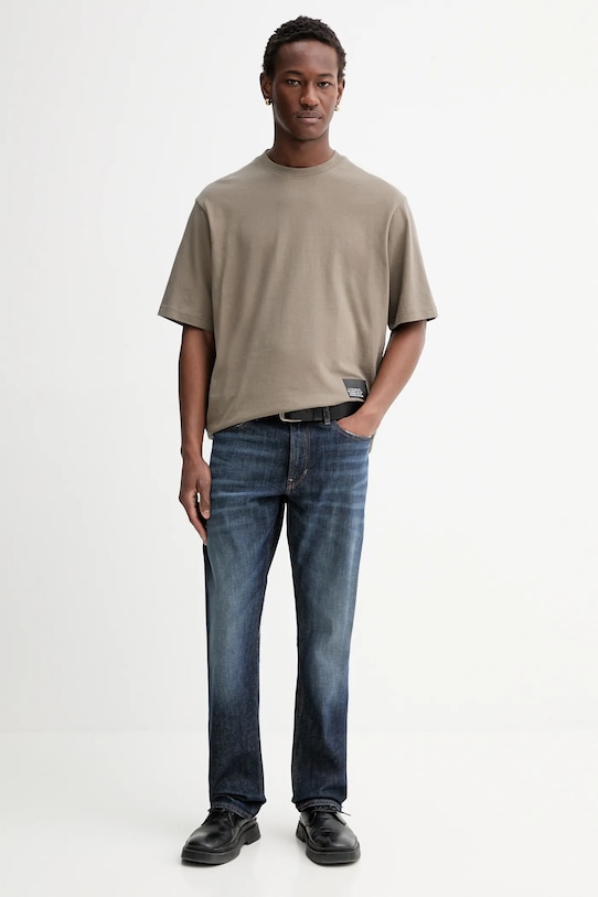 G-Star t-shirt bawełniany D26855.C336 zielony SS26