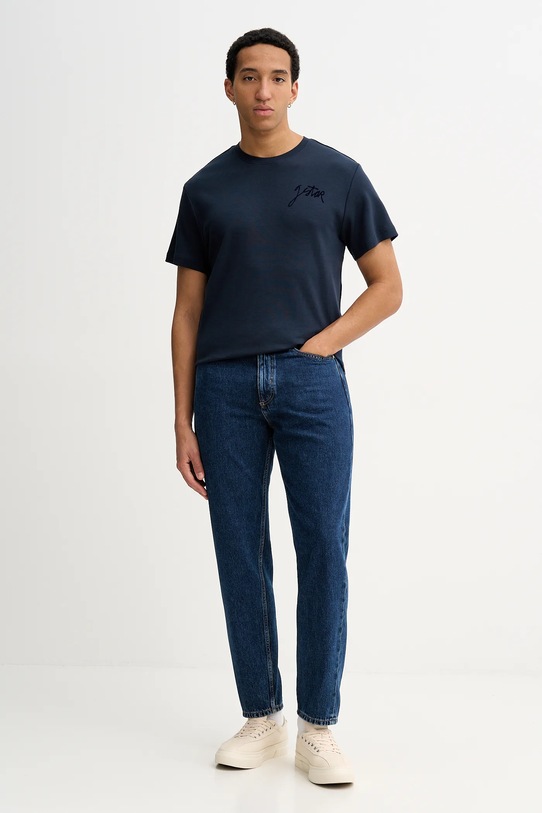 G-Star t-shirt bawełniany D26823.D976.7160 niebieski SS26