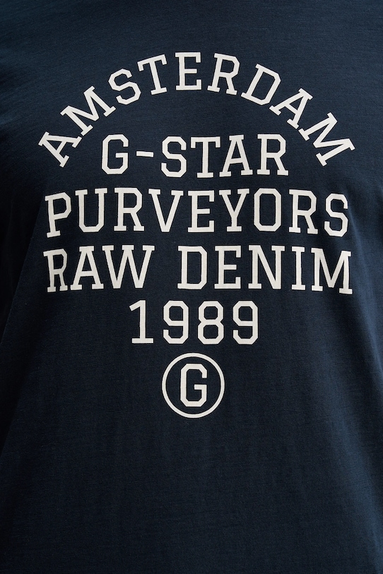 G-Star t-shirt bawełniany D26856.C372 granatowy