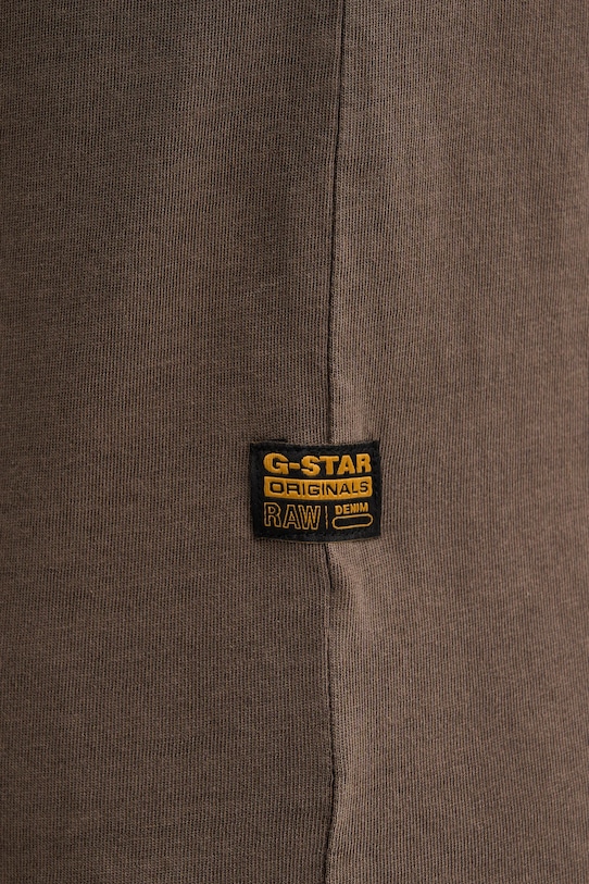 G-Star t-shirt bawełniany D16396.2653.H159 brązowy