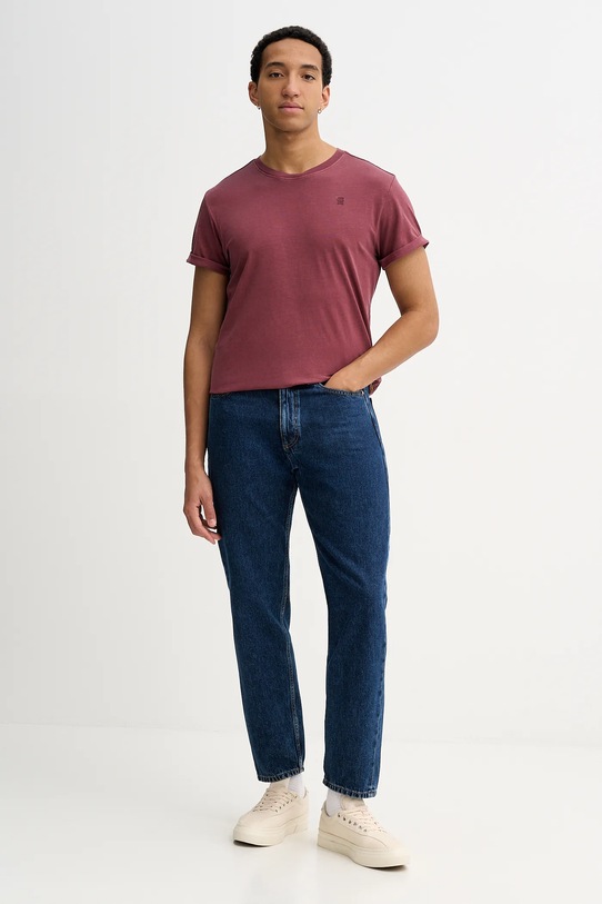 G-Star t-shirt bawełniany D16396.2653.H645 czerwony SS26