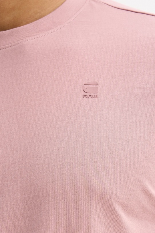 G-Star t-shirt bawełniany D16396.B353.8147 różowy